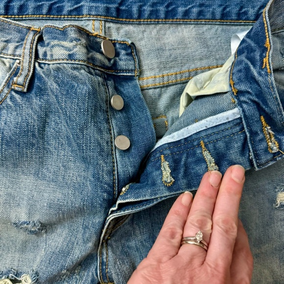 MNML Skinny Fit Heavily Distressed Zip Ankle Jeans 100% Cotton - Picture 4 of 7